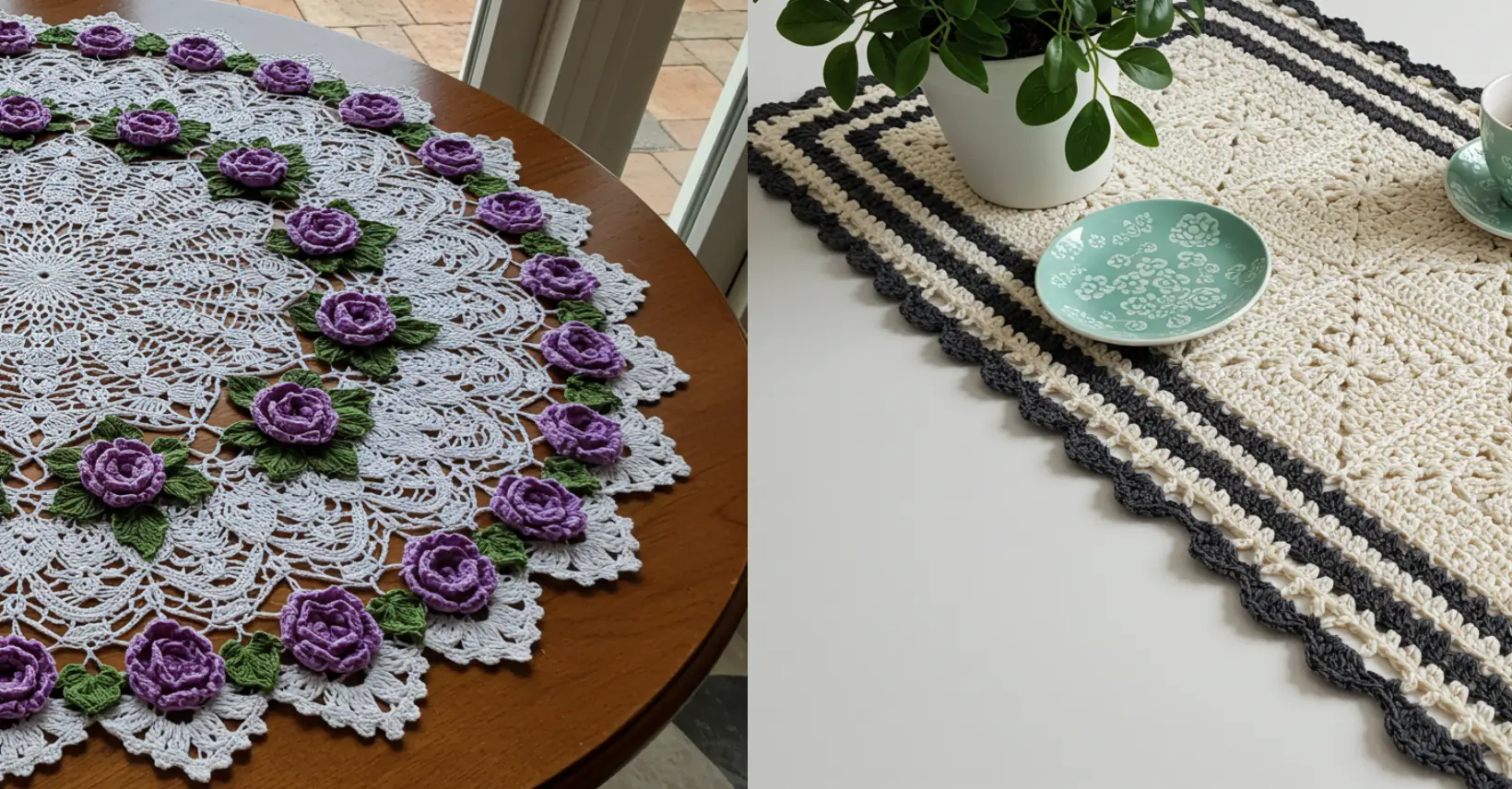 table runner crochet pattern